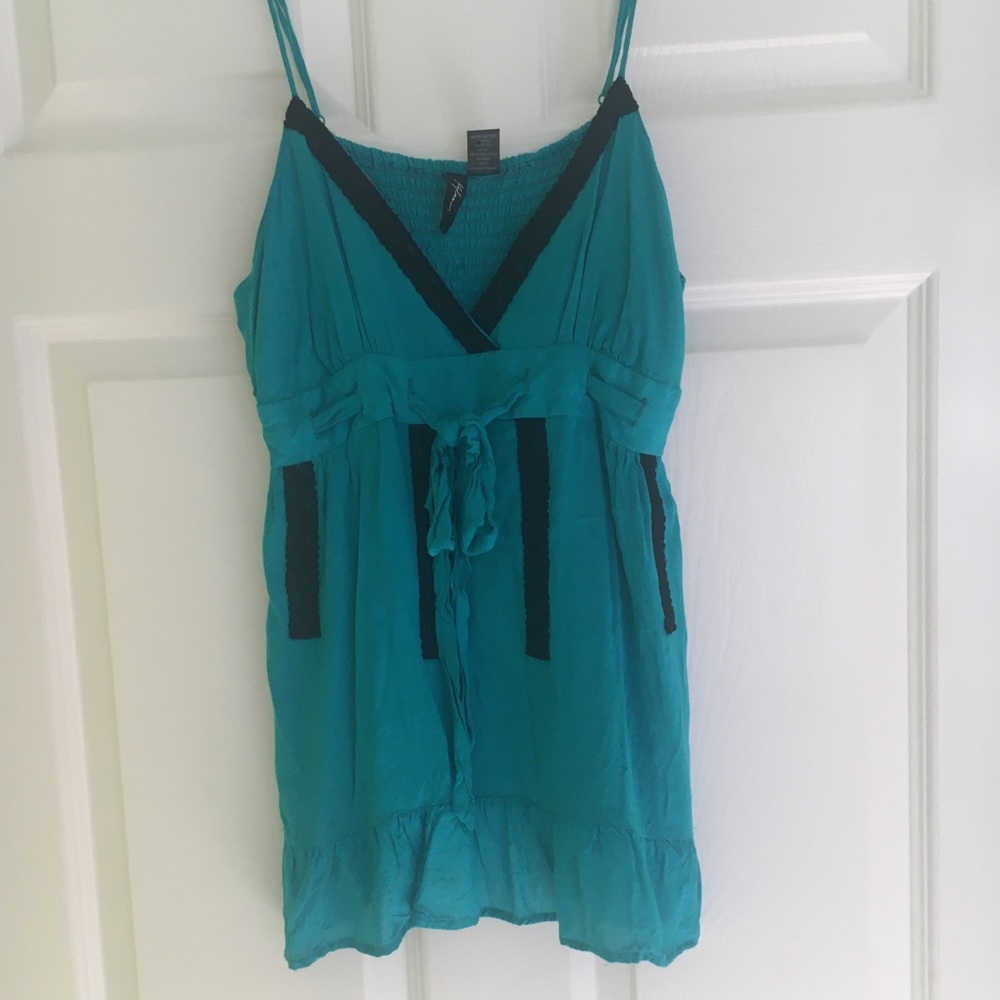 Turquoise top